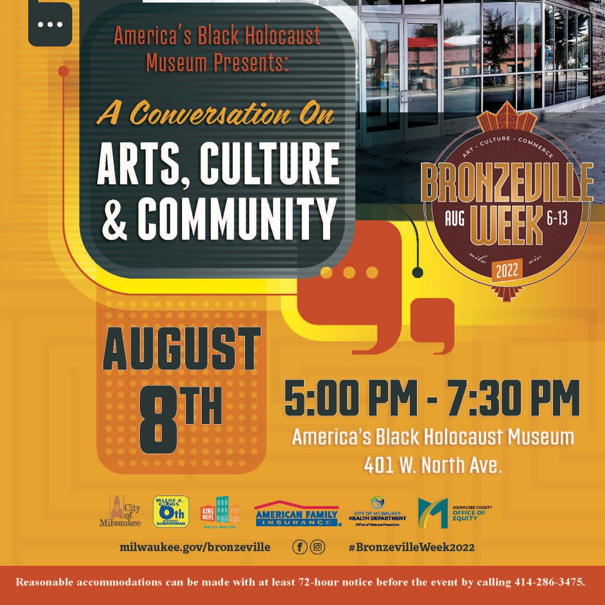 Join Us for Bronzeville Week America's Black Holocaust Museum