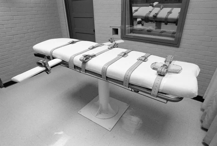 Despite growing doubt about his guilt, officials wheeled Marcellus Williams into Missouri's death chamber just past 6 p.m. Tuesday, strapped him to a table and injected him wiht a lethal combination of drugs. He was condemned for the murder of Felicia Gayle, a newspaper reporter, during a burglary in 1998. Credit: Getty Images